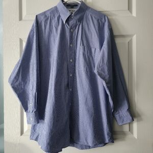 TOMMY HILFIGER Blue & White Button Down Collard Shirt.